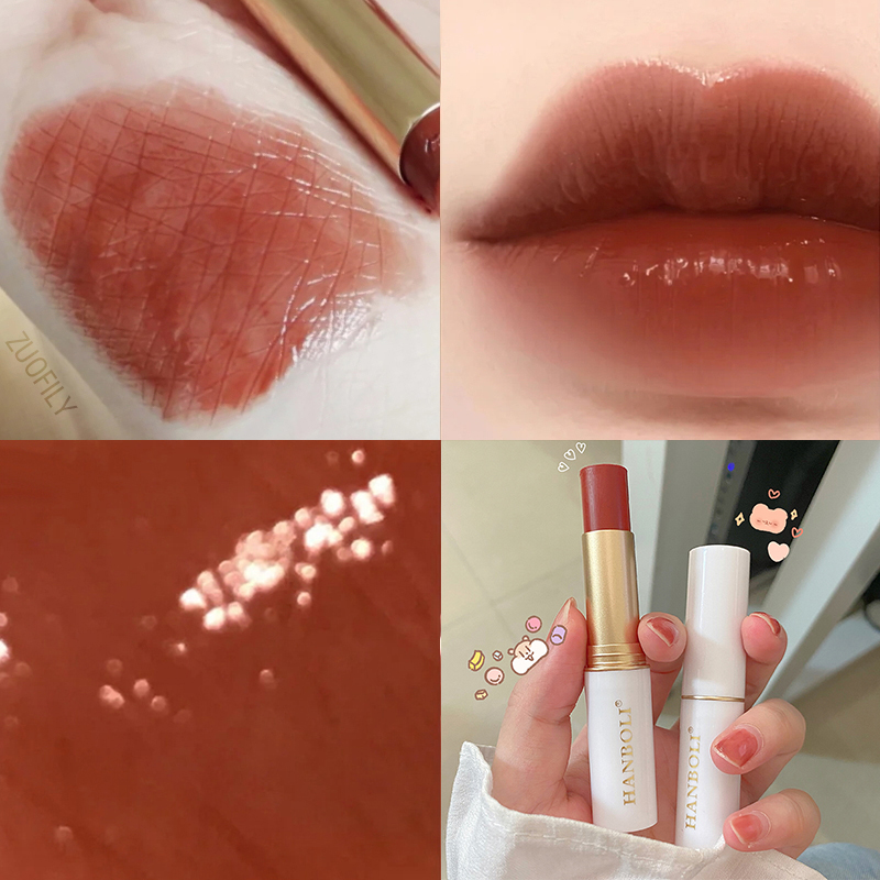 Best of Lip Balm Color Changing Moisturizing Gold Foil Lip Gloss Natural Lasting Carrot Lipsticks Glaze Primer Makeup Cometics Reviews & Tips - Image 3