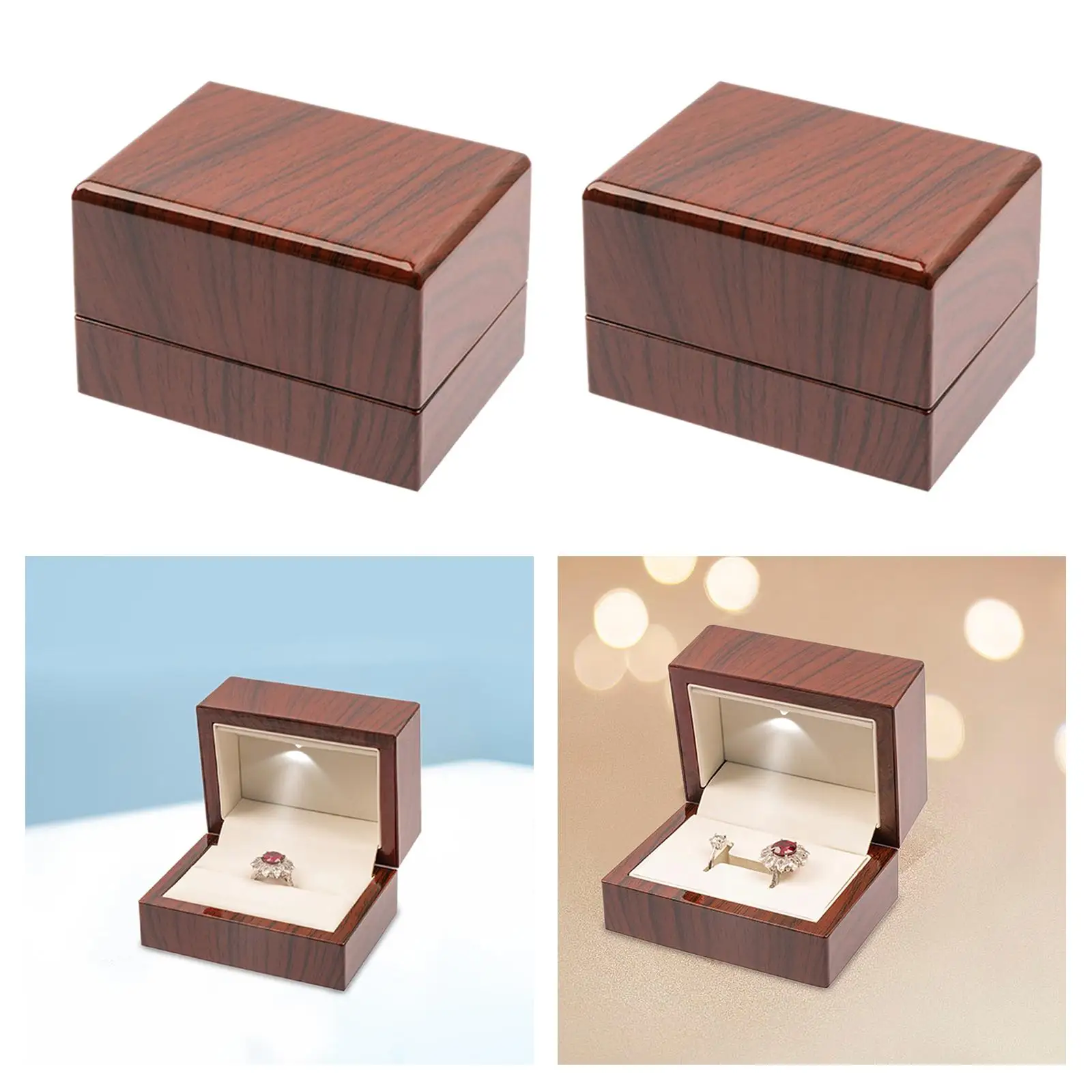 Jewelry Ring Box Holder Container Birthday Gift for Women Ring Holder Jewelry Storage Box Storage Case Jewelry Organizer Display