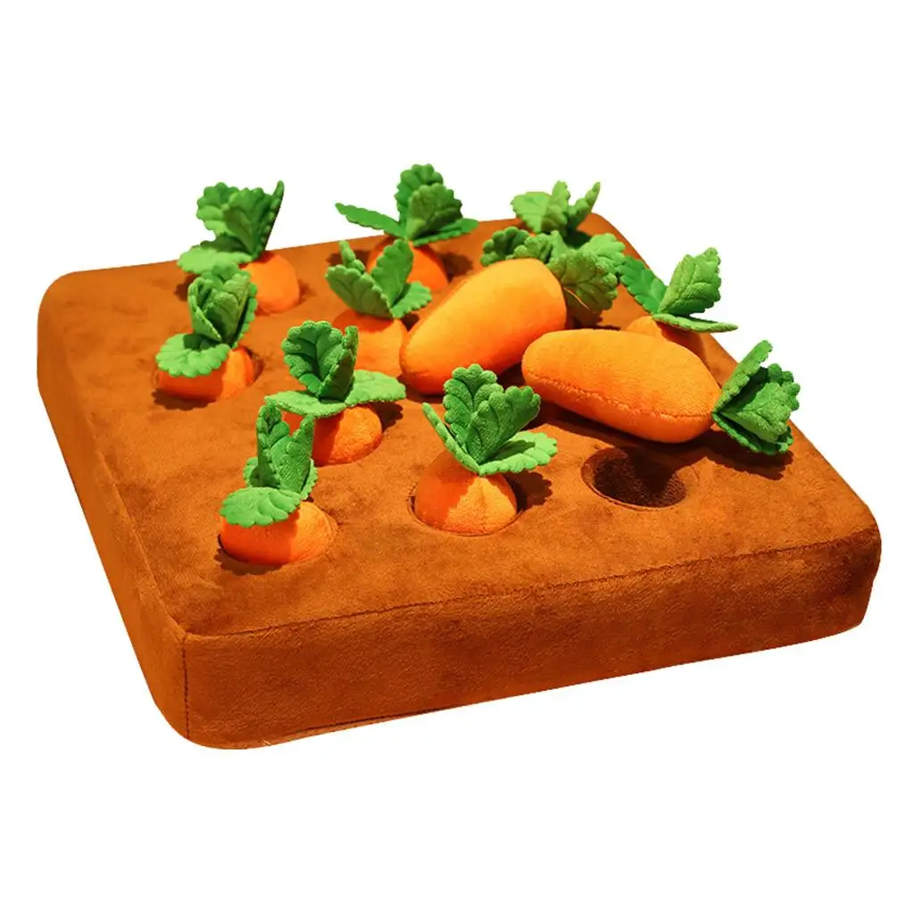 Carrot Harvest Game Toy Vegetable Garden Carrot Plush Toy Pull Carrot Toy Shape Sorting Matching Toy