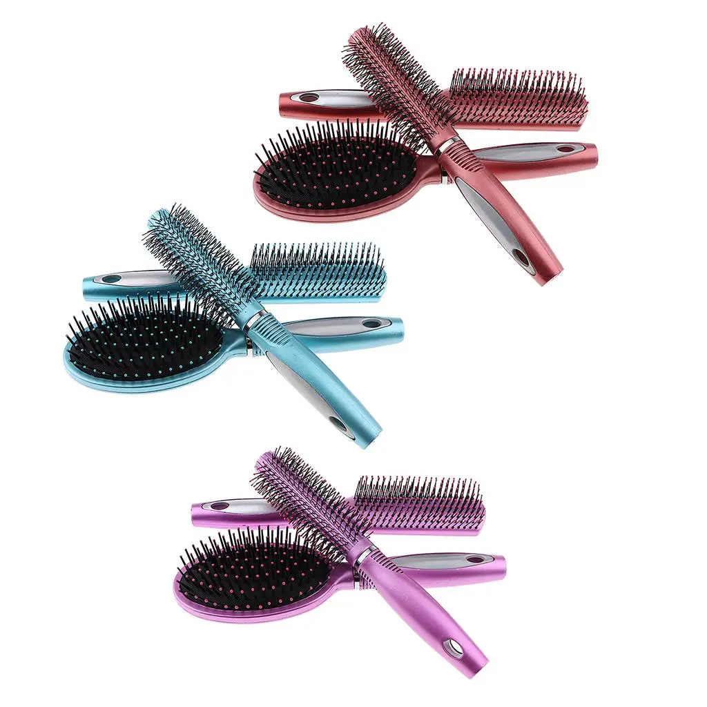 3Pcs/set Professional Detangler Hair Brushes,    Dry Hair - No Snag or Pull