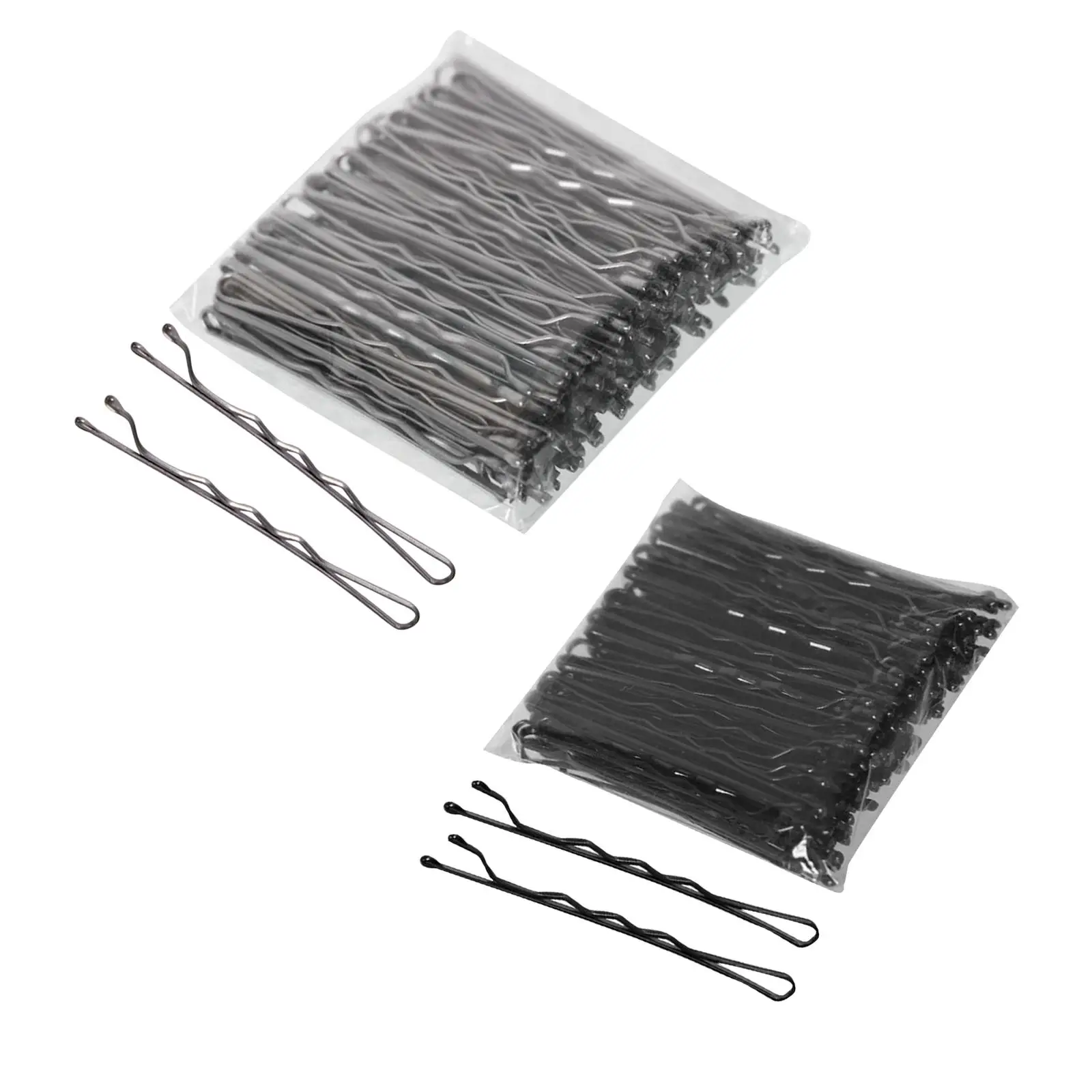 100 Pieces Hair Pin Keep Hair in Place Crimpled Slideproof Metal Hair Accessories for Wedding Hairstyling Women Lady