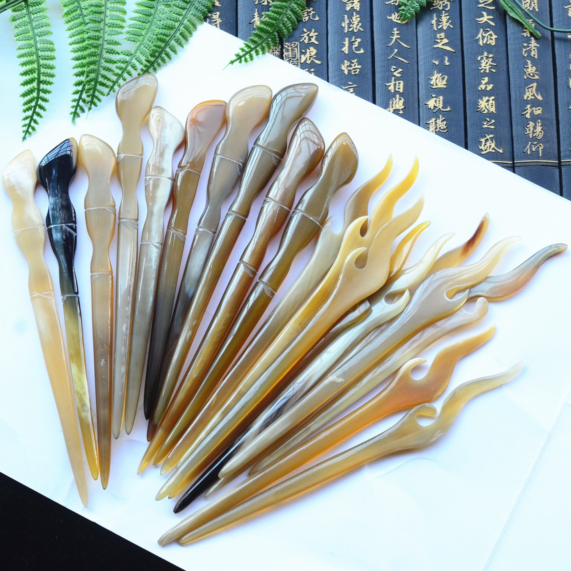 Best of Exquisite Retro Style Hairpins Natural Yak Horn Hollowed-out Carving Yak Horn Chinese Hairpin Multi-style Hair Pins Wholesale Reviews & Tips