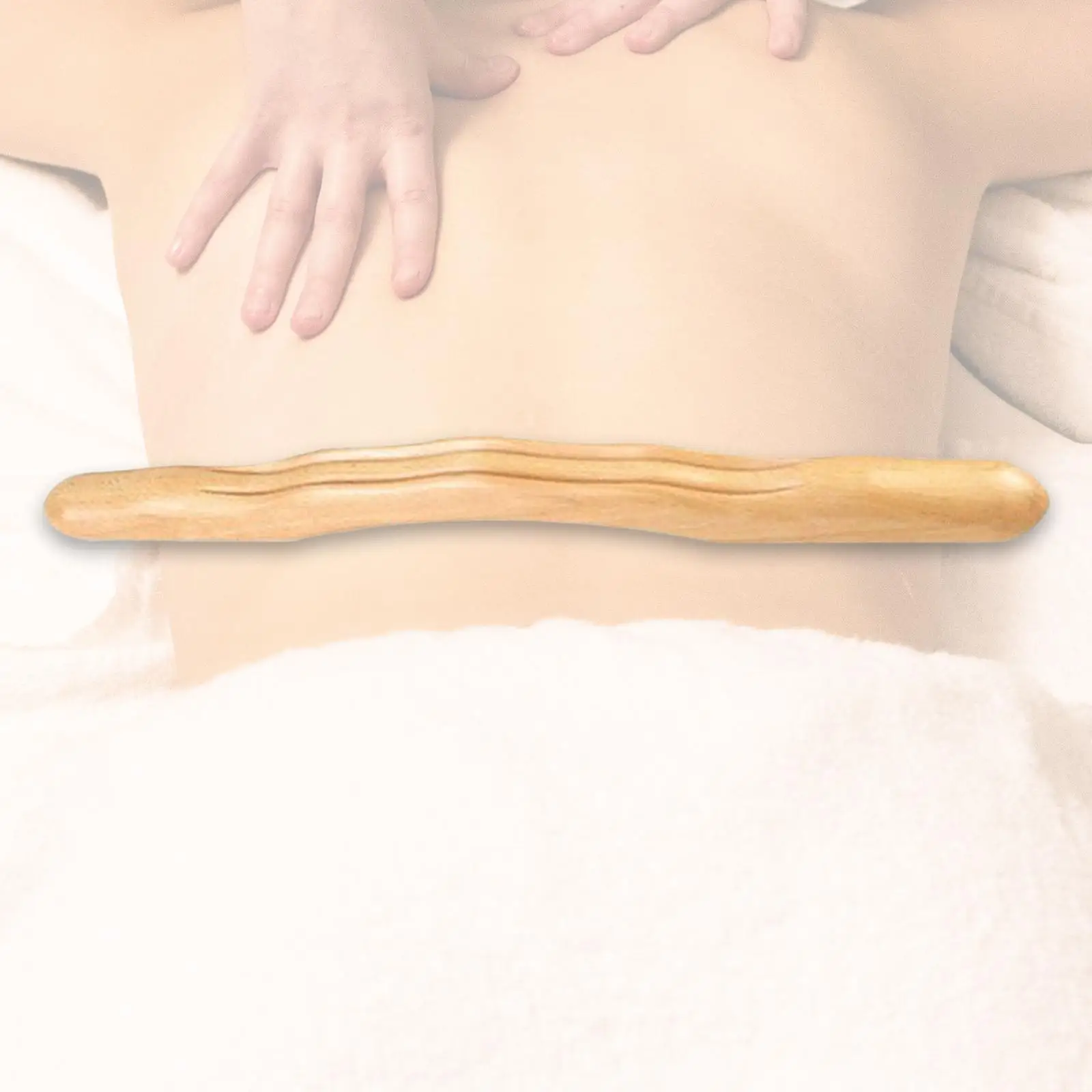 Handheld Wooden Massager Stick Guasha Scraping Stick for Full Body Leg Neck Manual Wooden Massager Stick 