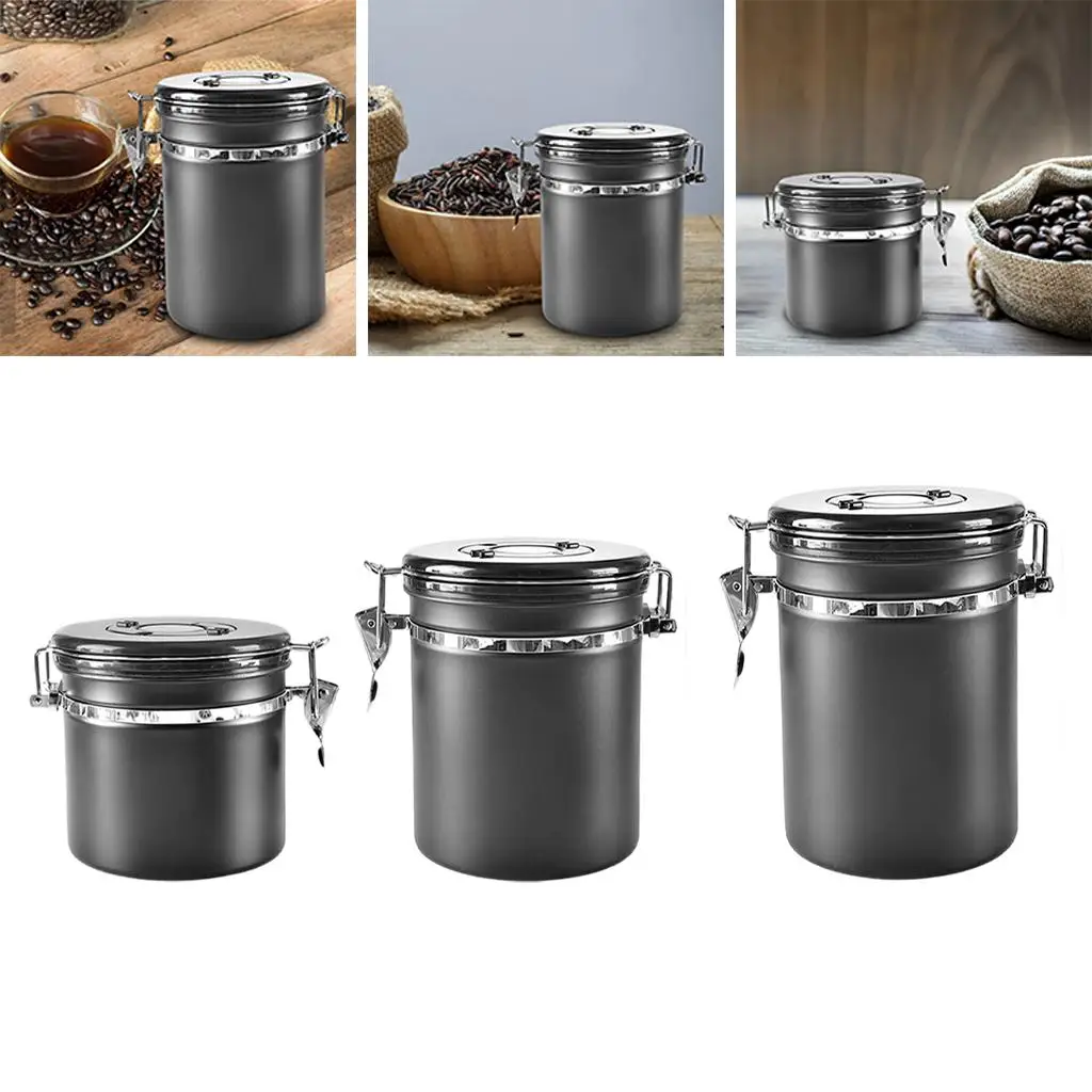 Multiuse Coffee Canister Storage Cans Tea Holder with Date