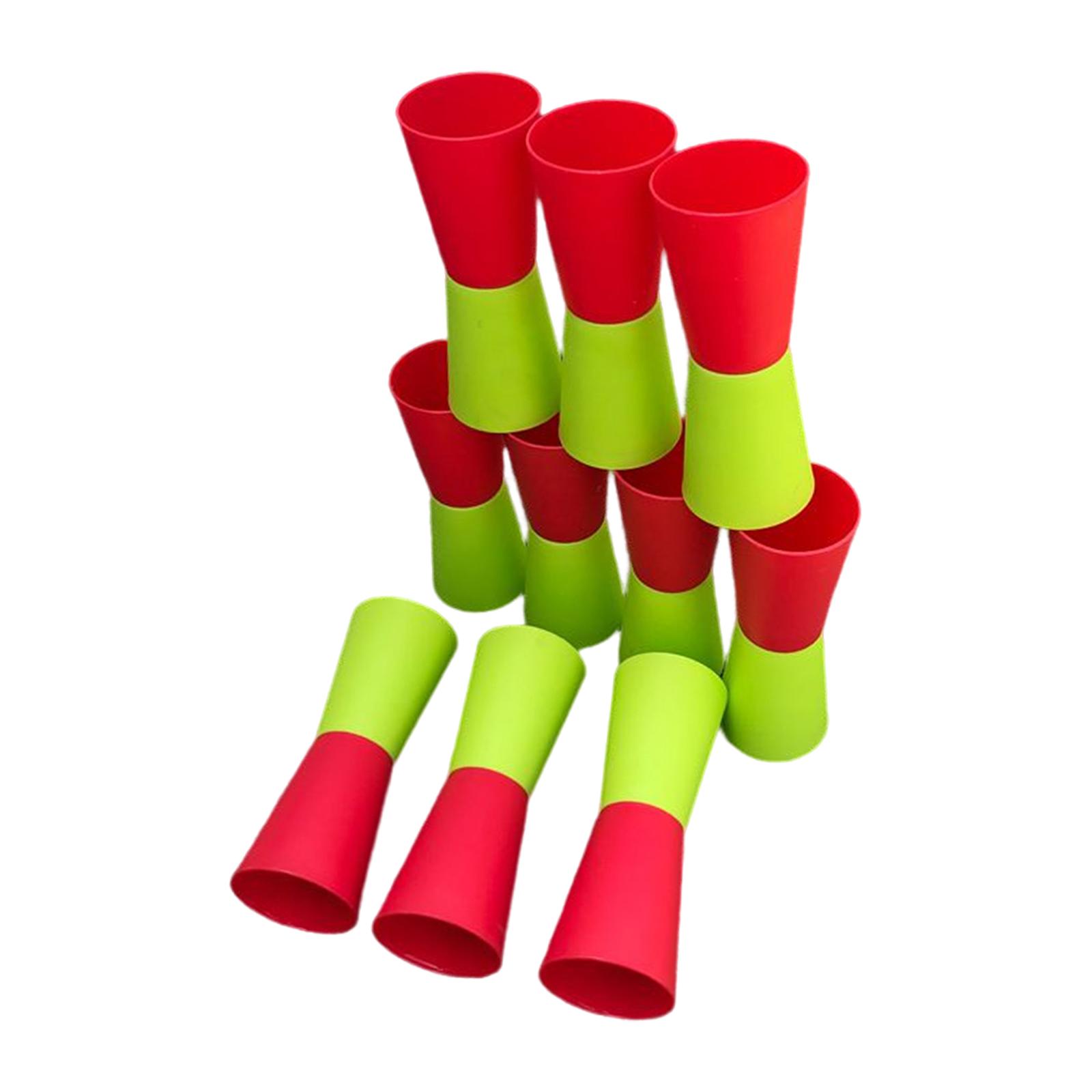 10x Cups Speed Agility Training Body Coordination Physical Fitness Running Sport Equipment Reversed Cups for Events Indoor