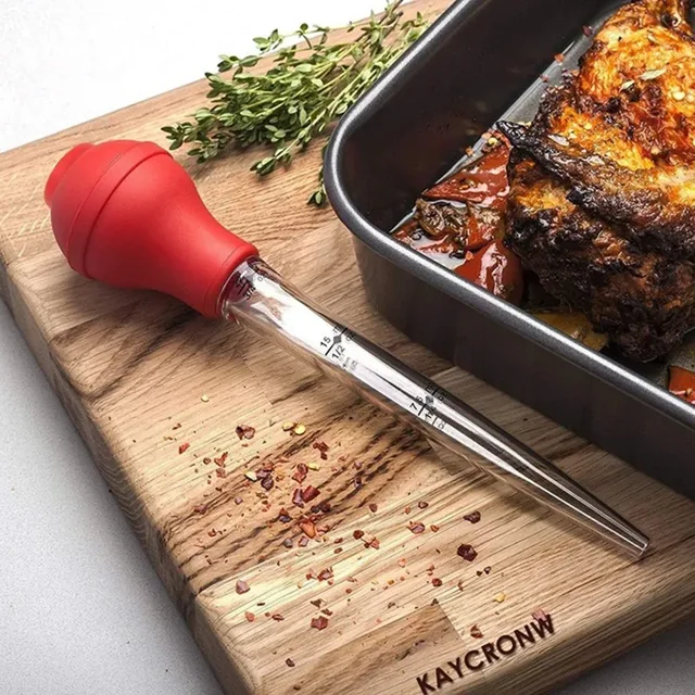 Pompe à Seringue Pour Viande - Marinade Barbecue Dinde Poulet, Tuyau Résistant à La Chaleur