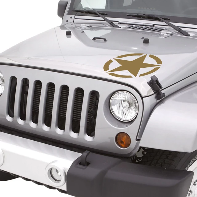 Autoadesivo del cappuccio dell'automobile della stella dell'esercito  militare per Jeep Renegade Wrangler JK CJ TJ YJ Patriot Grand Cherokee  Compass Commander accessori - AliExpress