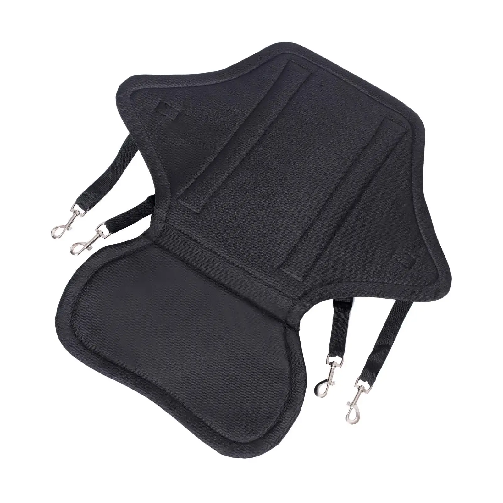 Padded Kayak Seat Cushion Comfortable with Support Black Backrest Luxurious for Children Universal Sit Fishing Adults Kids