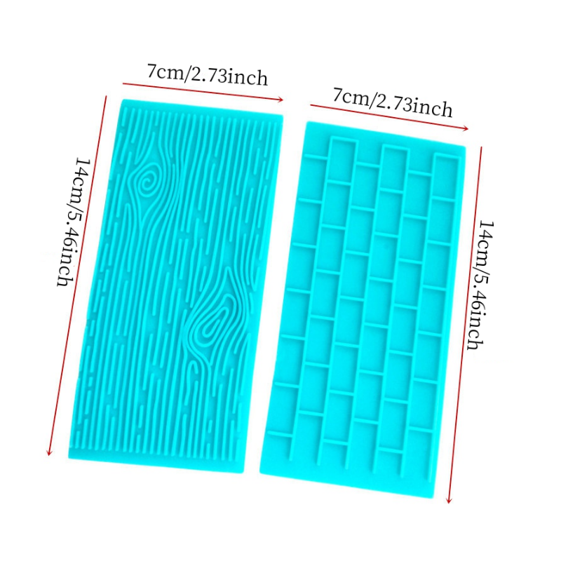 Description Picture 6 of item6pcs/set Color Random Stone Tree Bark Shape Embossed Bake Tool Fondant Cake Cupcake Decorating DIY Bakeware Cake Molds