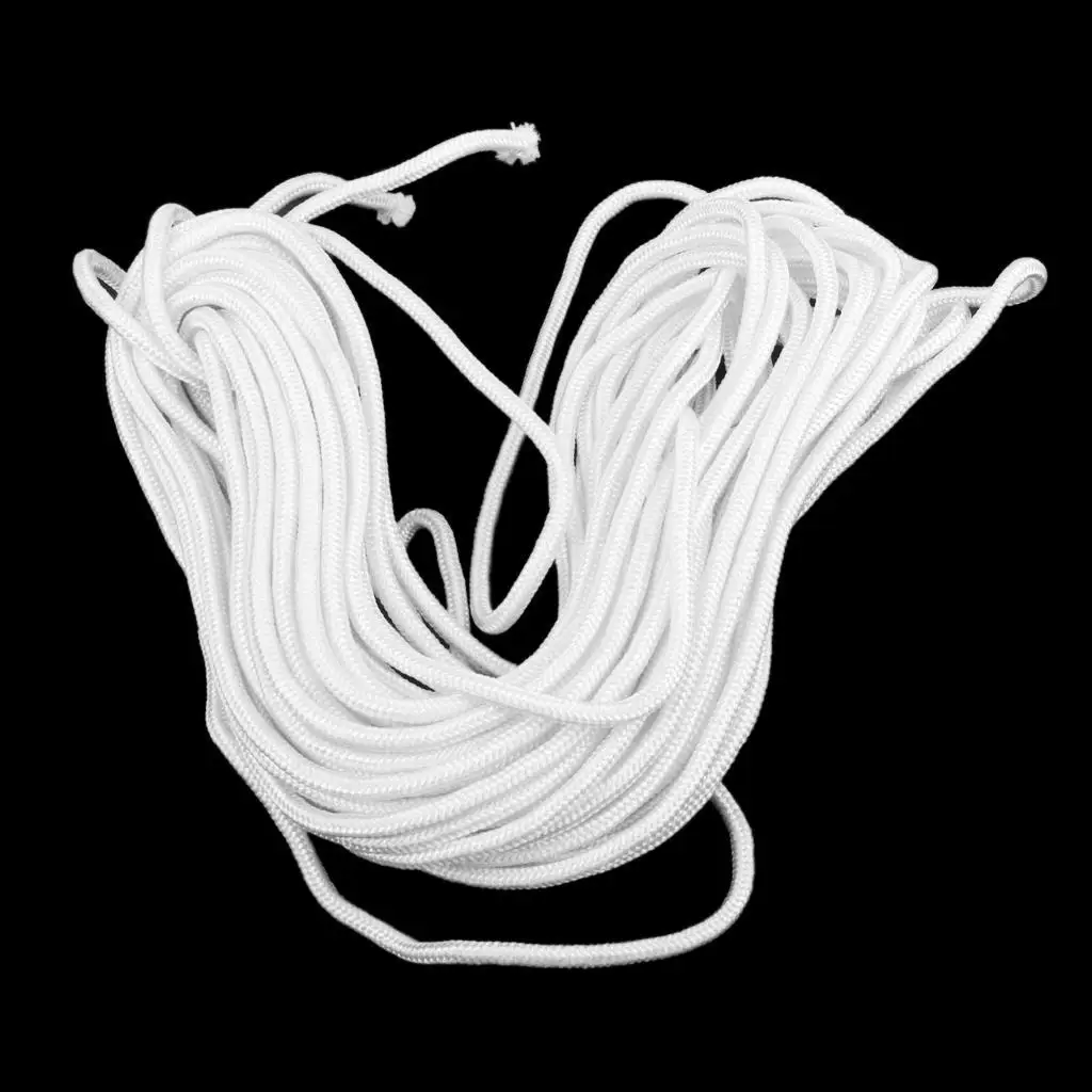 Twisted Polyester Anchor Rope for Boats Kayak Canoe Raft 20M White