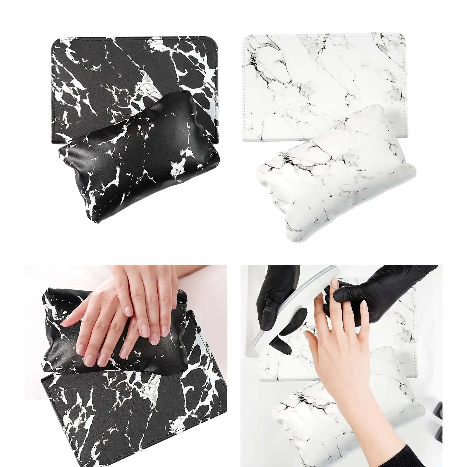 Nail Art Hand Pillow and Mat Desktop Comfortable Nail Hand Rest Nail Art Cushion with Mat for Home Salon Manicurist Nail Art
