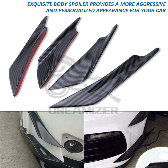 Kit Diffusore A Labbro Paraurti Anteriore Universale, 5 Pezzi In ABS Con Splitter - Per Stile E Protezione Auto