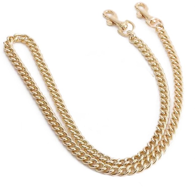 100/110/120/130CM 8MM Iron Satin Gold Decorative Metal Bag Chains For  Clutch Handbag Purse Strap Handle Detachable Accessories - AliExpress