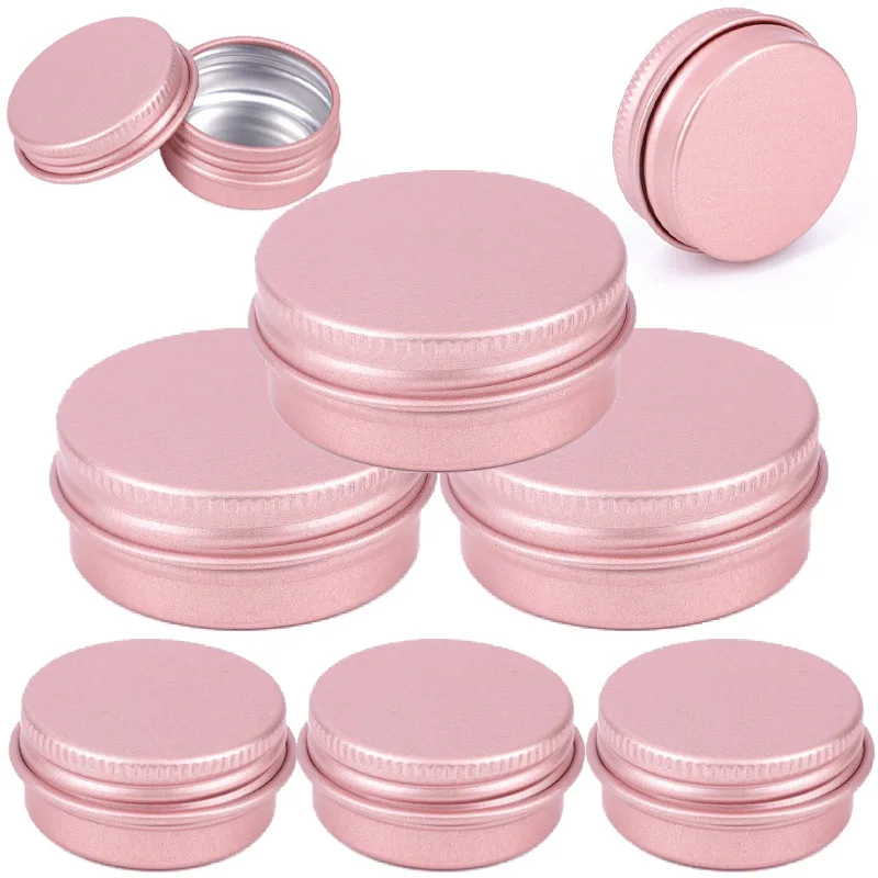 Best of 10pcs 5g 10g 15g 20g 30g Empty Metal Aluminum Tins Cans Rosegold Round Candle Jar Cosmetic Face Eye Cream Lip Balm Container Reviews & Tips