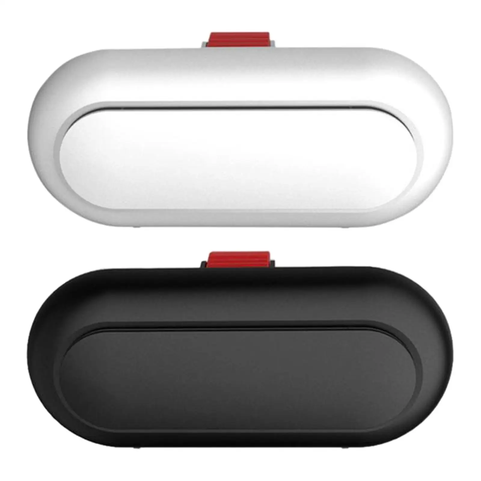 Universal Car Glasses Case Built in Plush Protection Retractable Large Capacity ABS Eyewear Storage Box Sun Visor