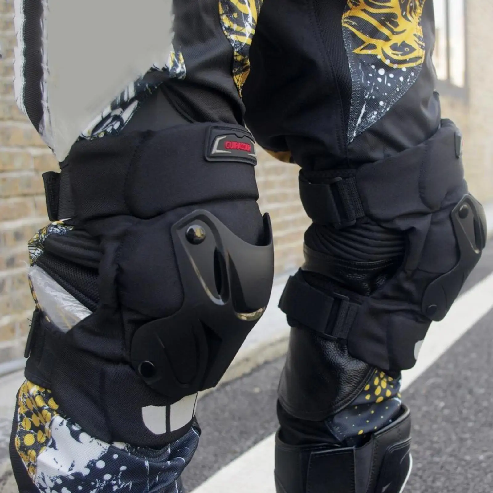 Oxford Cloth Motorcycle knee Pad Sleeve Kneepad Protector Protection 