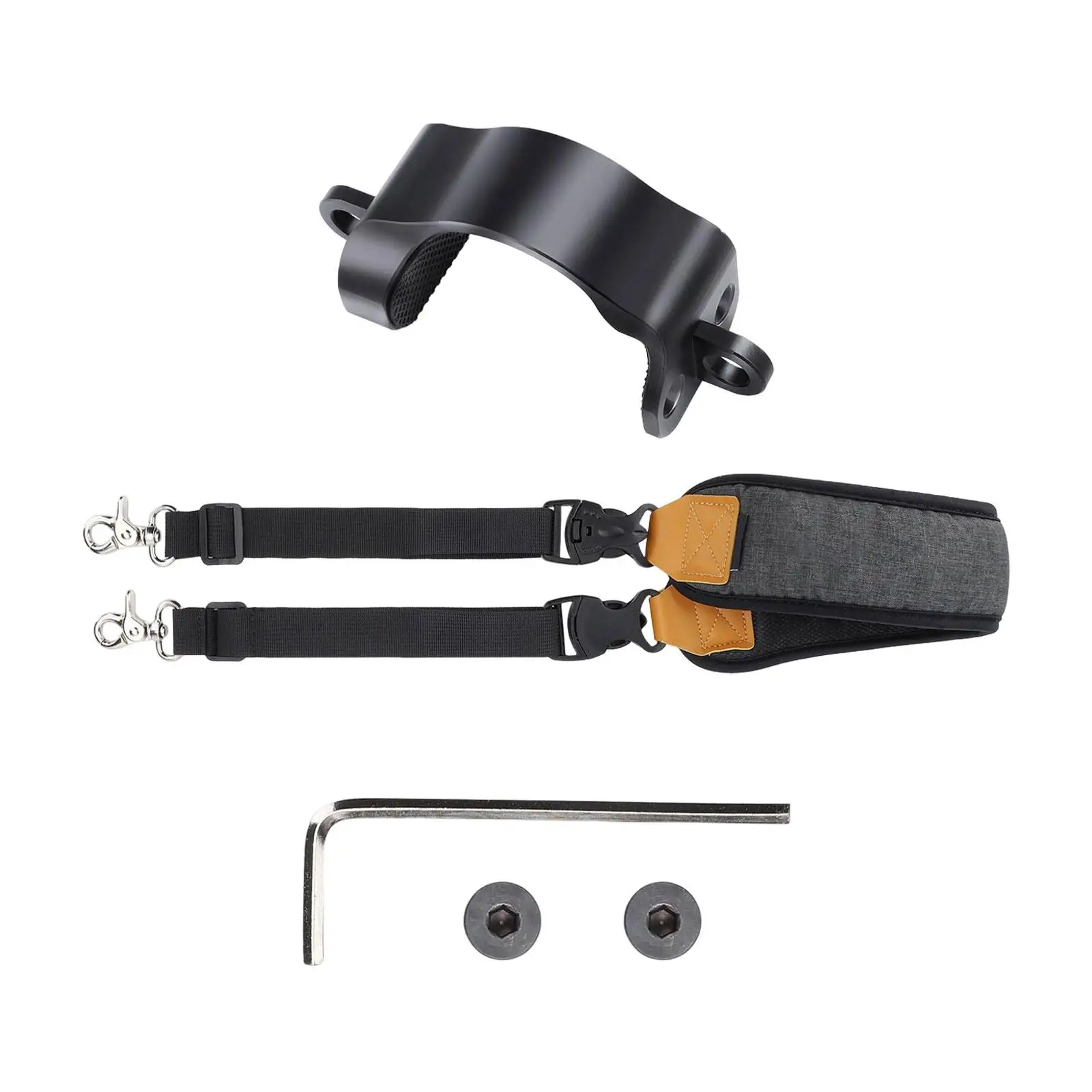 Adjustable Gimbal Stabilizer Lanyard Neck Strap Replacement Accessories Strong Load Bearing Nylon Braided Black for RS3 Mini