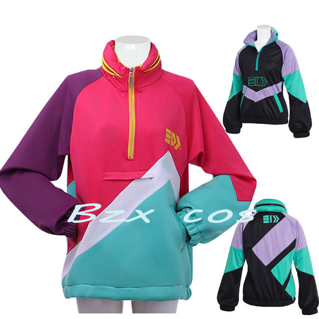 2 Color Splatoon Cosplay Game Vintage Cosplay Costume Men Woman Jackets  Casual Pullovers Sweatshirt Coat Contrast Color Zipper - Cosplay Costumes -  AliExpress