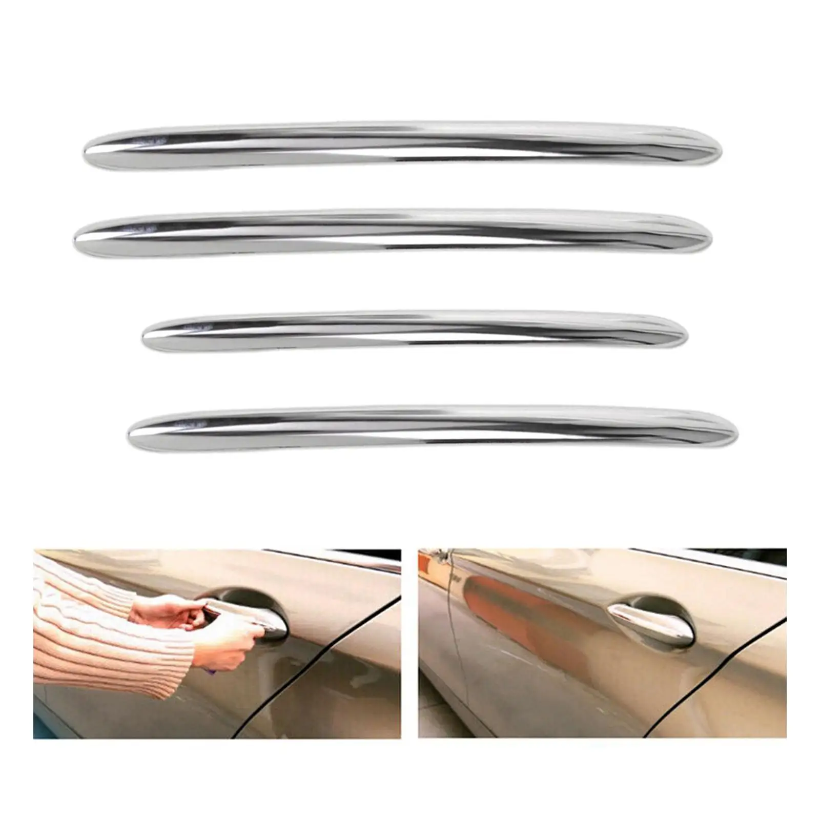 4x Car Exterior Door Handle Cover Trim Replace for BMW 5 F10 F18