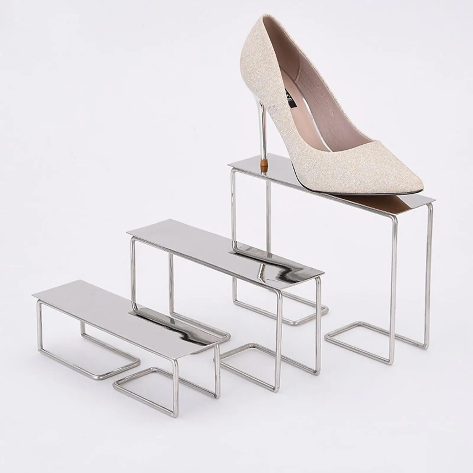 shoes display Stand Shelf Metal Storage Prop Shoes Display Stand Holder for Sandals Sports Shoe Countertop Window Display Stands