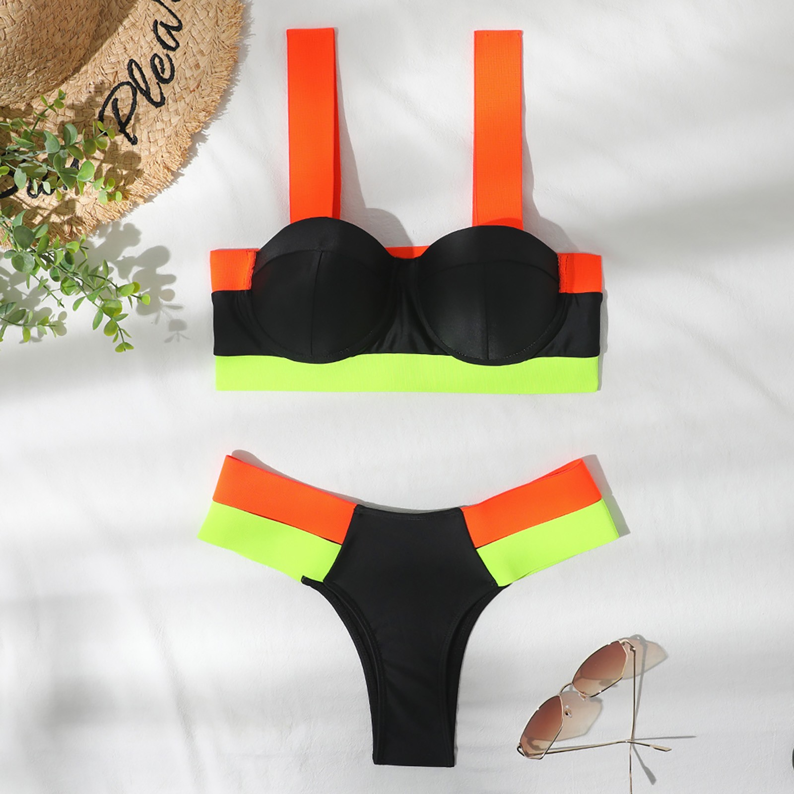 push up bikini conjunto feminino maiô sexy de cintura alta biquínis retalhos banho biquini sexy biquíni brasileiro biquini