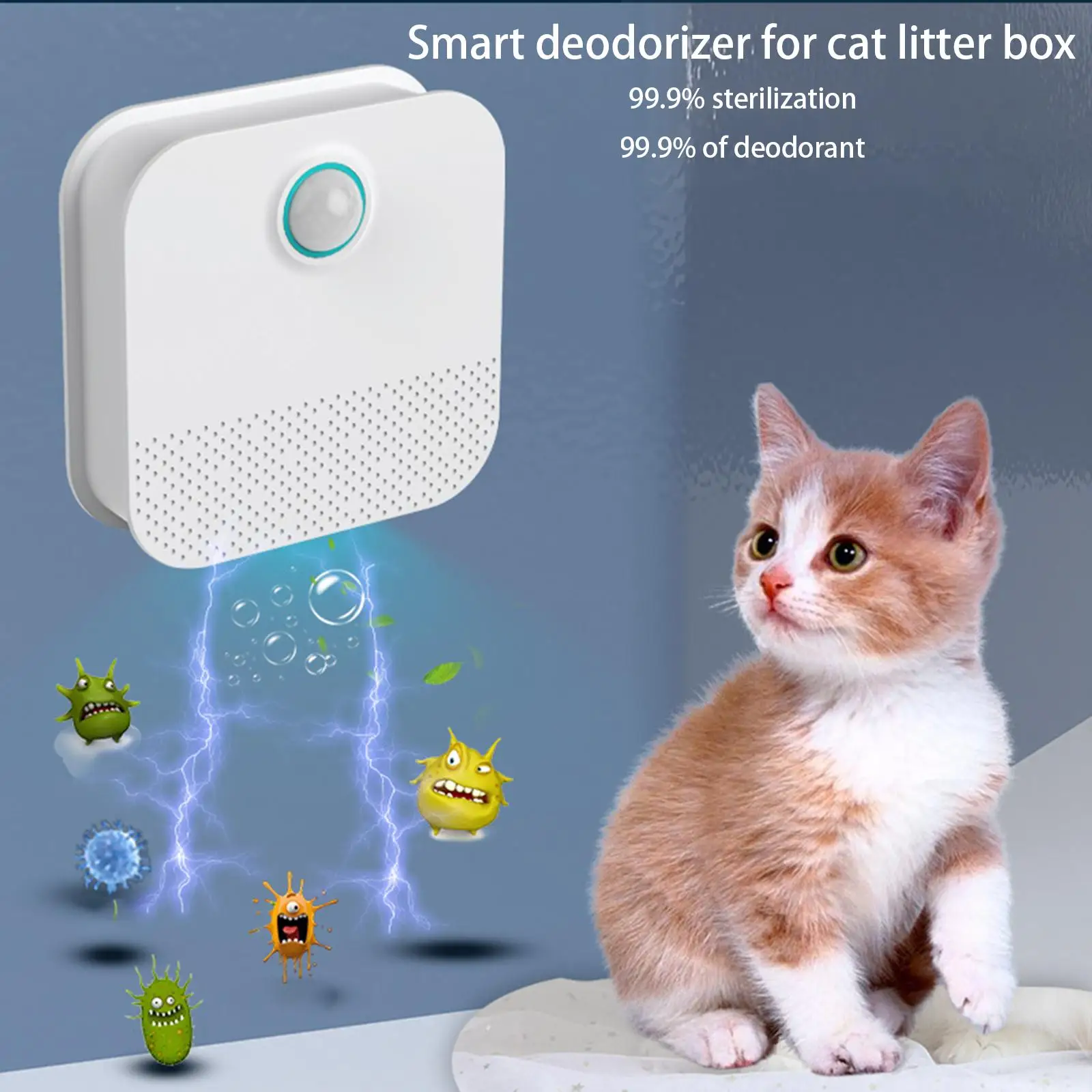 Cat Litter Deodorization Smell Remover Unscented Rechargeable Litter Box Odor Remover for Pet Litter Box Small Area Kitchen