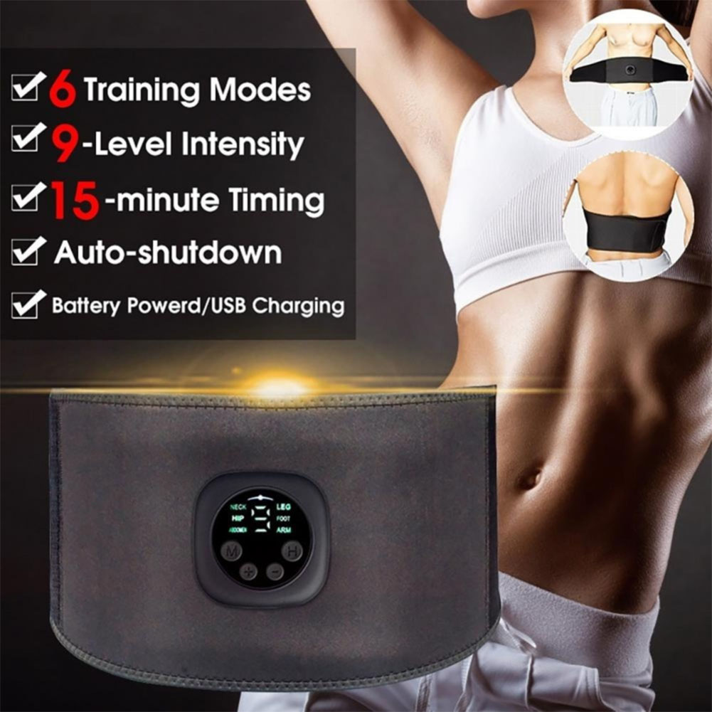 Elastische wiederauf ladbare Taillen trainer USB-Aufladung Bauch trainer Fitness zubehör – Detail 4