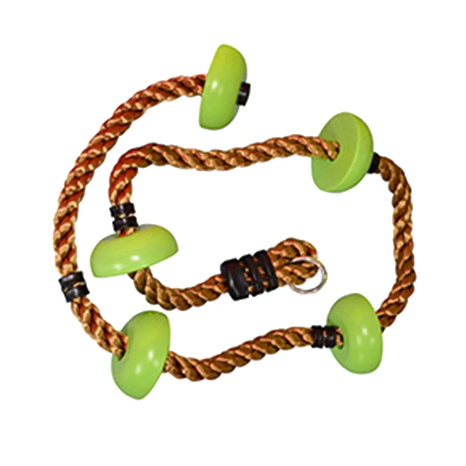 Climbing Rope Accessory with Disc Rope Ladder for Backyard Boys Girls Kids