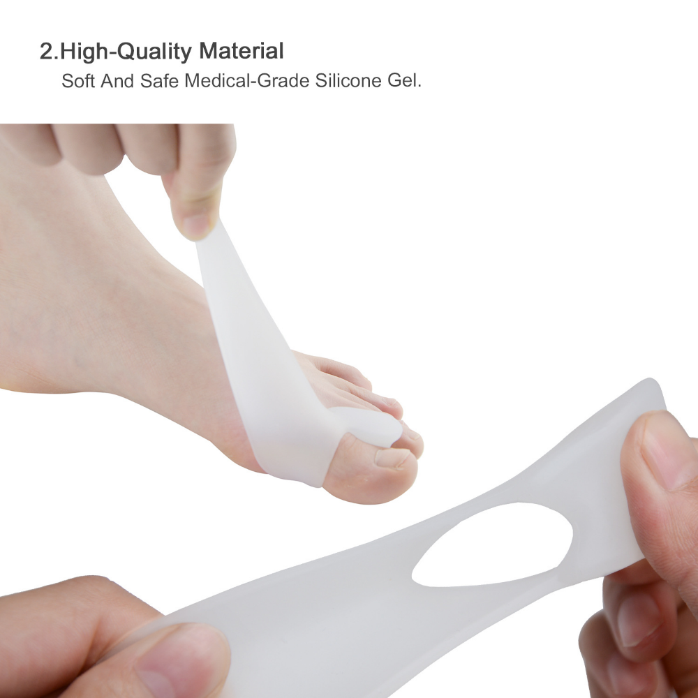25Pairs Silikon Ausrichtung Fuß Schmerzen Relief Hallux Valgus Schiene Big Gel Toe Spacer Separatoren Pads Bunion Haarglätter Orthese – Detail 10