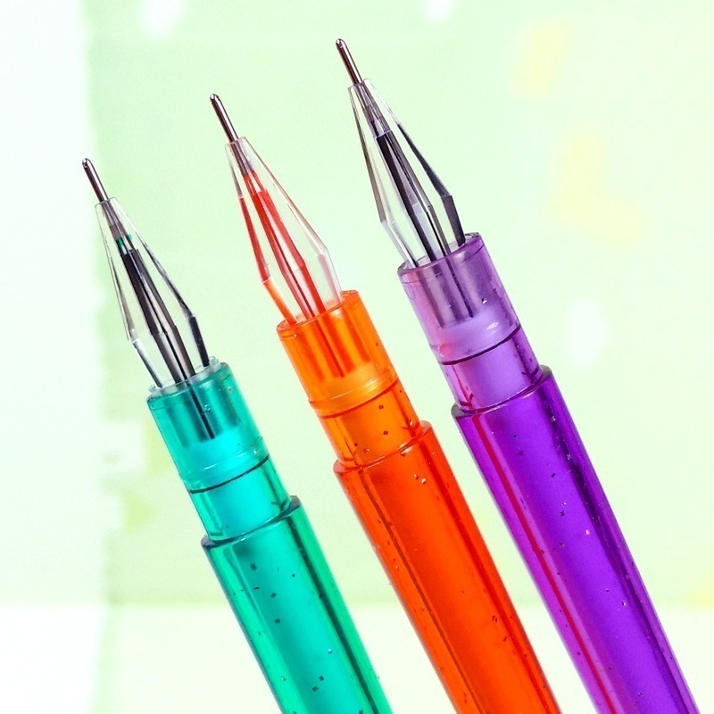 4 Stücke Schreibwaren Cartoon Schöne Pfauenfedern Stift 0,38mm Gel Stift Bunte Signierstift Schöne Geschenke Zufällig – Detail 6