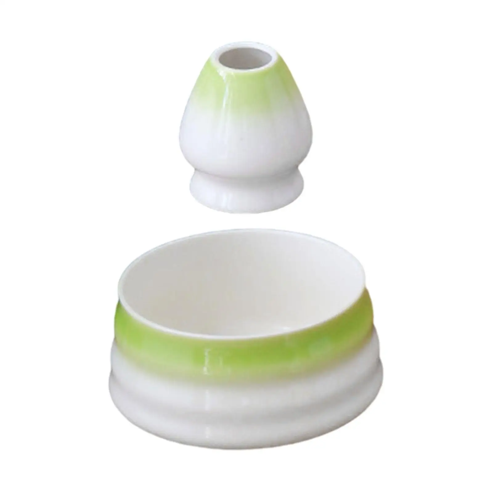 2Pcs Tea Bowls and Whisk Holder 500ml Matcha Ceramic Bowl for Japanese Matcha Preparation Beverage Matcha Beginner Tea Lovers
