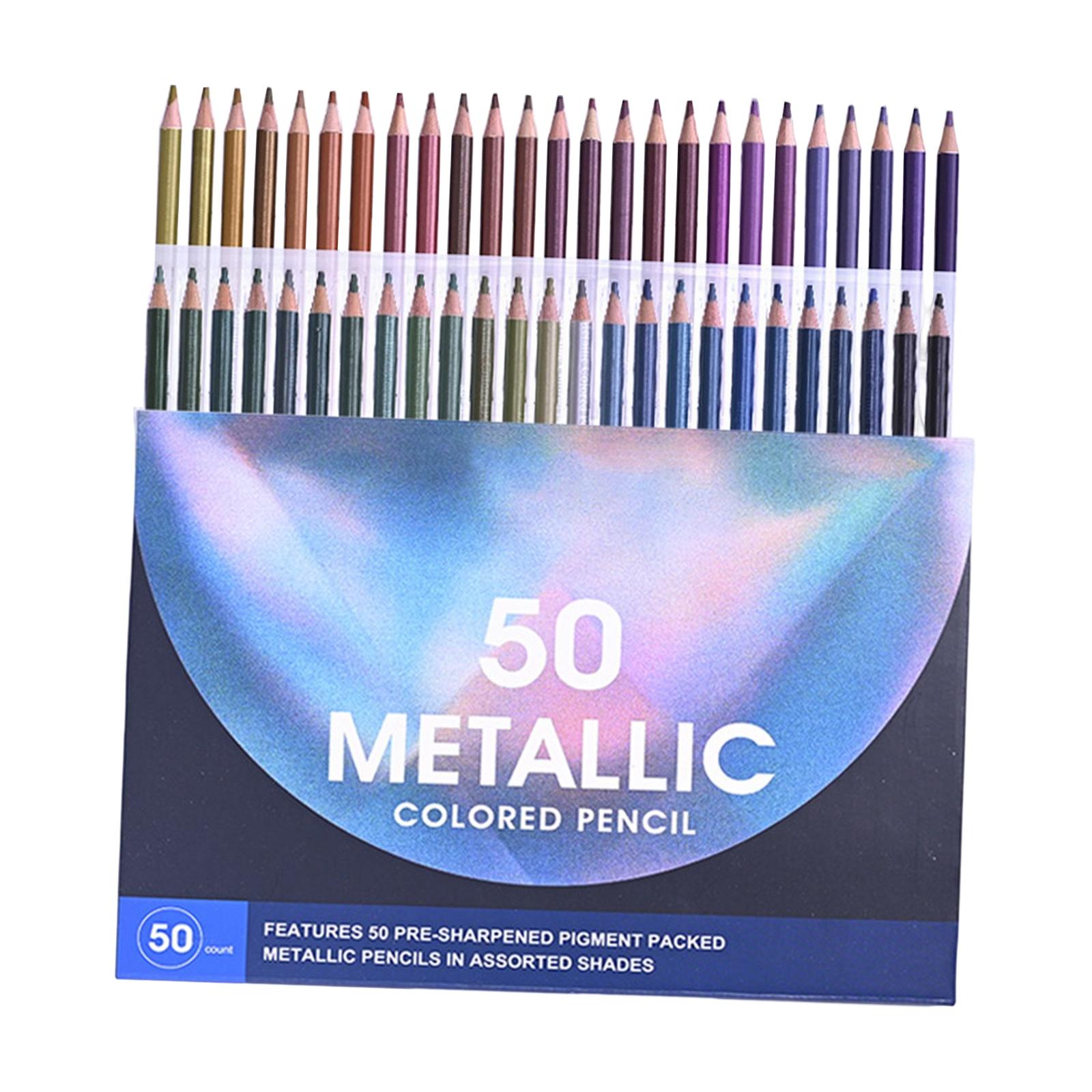 Pre Sharpened Colored Pencils Stationery Coloring Pencil 50 Colorful Drawing Pencils for Adults Students Beginner Artists