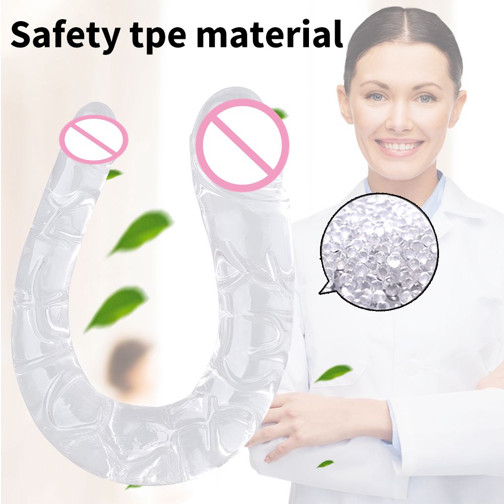 Silicone Realistic Double Anal Dildo Large Butt Plug For Women_voghion.com