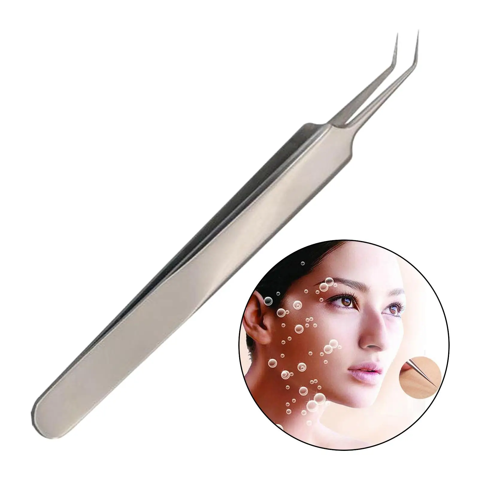 Comedone Blackhead Remover Face Acne Cleaner Clip Needle Tweezer Pimple
