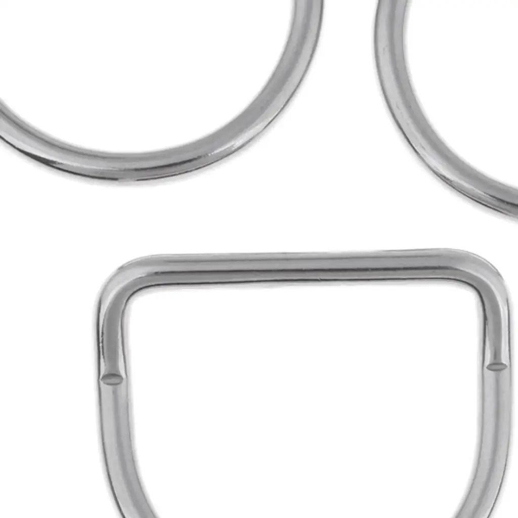 3Pcs Universal Bent  D Ring Buckle Hook Webbing Weight Belt Harness