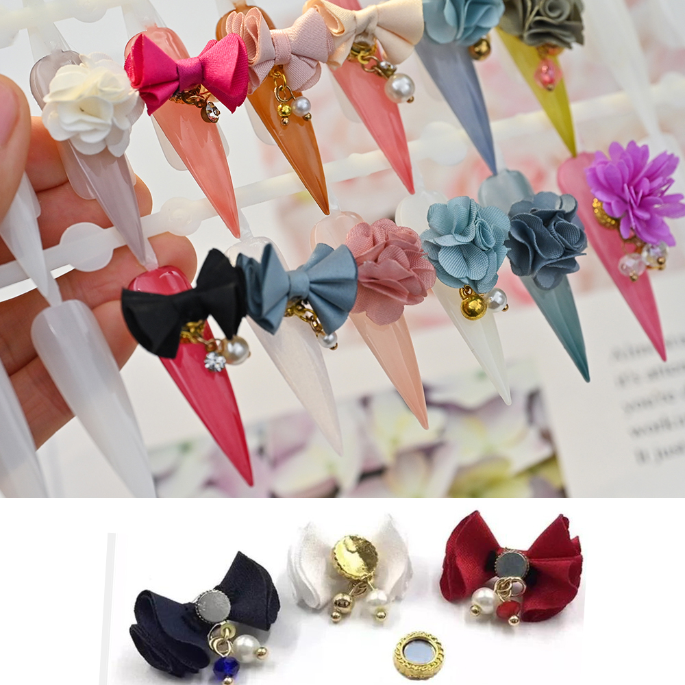 Best of 10PCS Detachable Magnet Bow With Roses Nail Charm MAGNETIC CHARMS / POM POMS 2 Cm X 2 Cm Magnet Bow With Roses Nail Charm Reviews & Tips