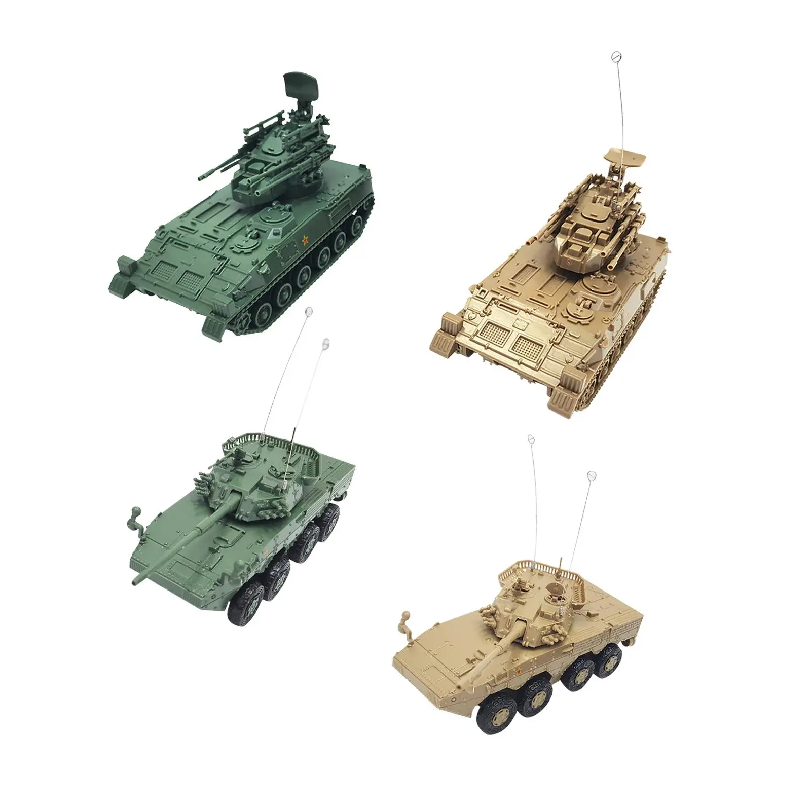 1:72 Armored Tank Model Crafts DIY Reconnaissance Vehicles Miniature Puzzle for Gift Collectibles Keepsake Education Toy Display