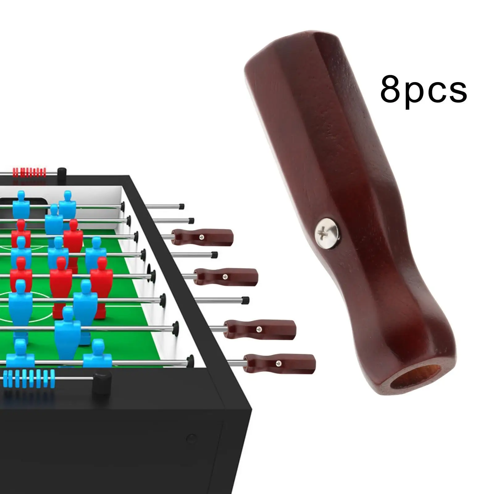 8Pcs Soccer Table Handles Nonslip Grip 16mm Hole Foosball Table Rod End Caps