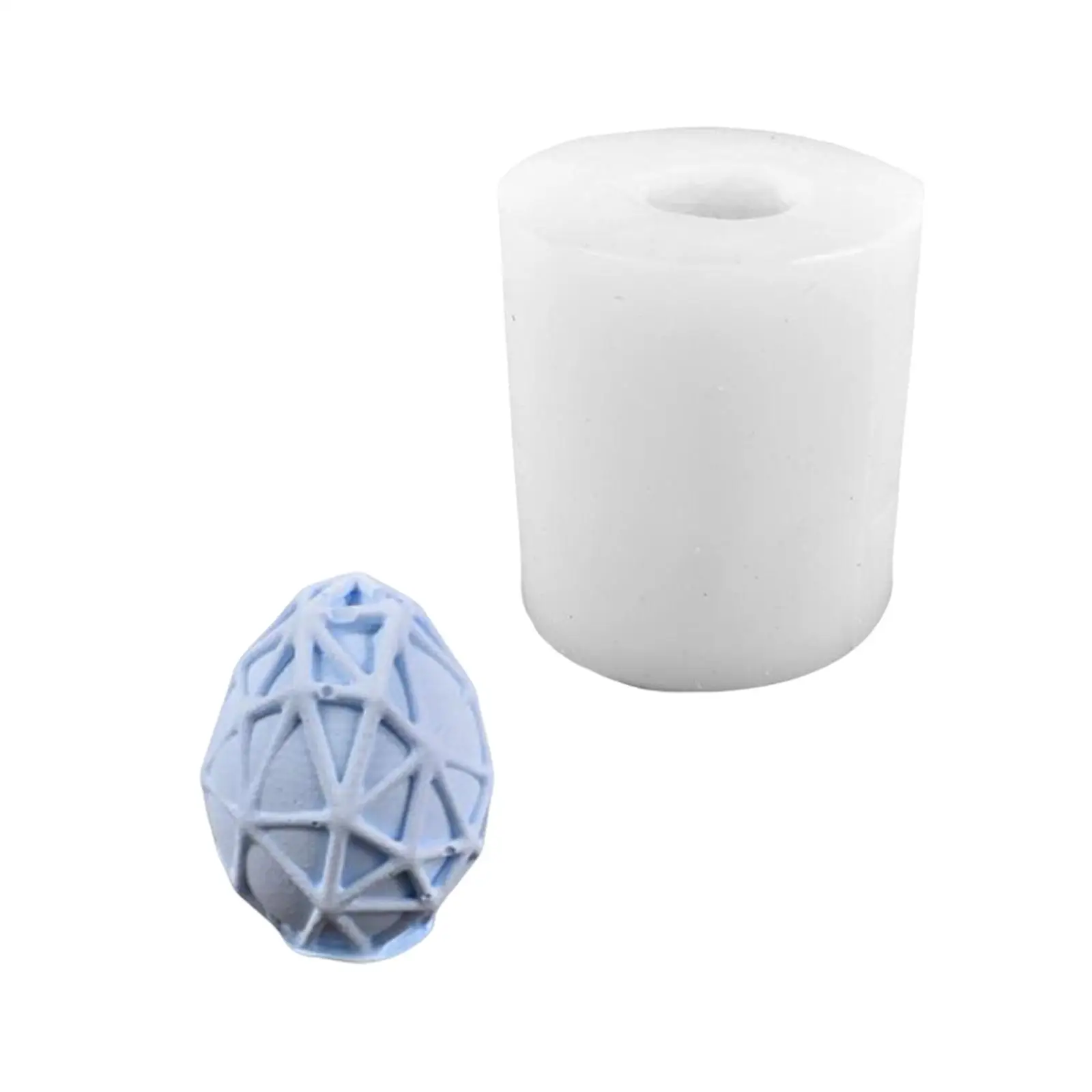 3D Easter Eggs Casting Model DIY Handcraft Sculpture Tools Decoration Silicone Candle Casting for Professionals