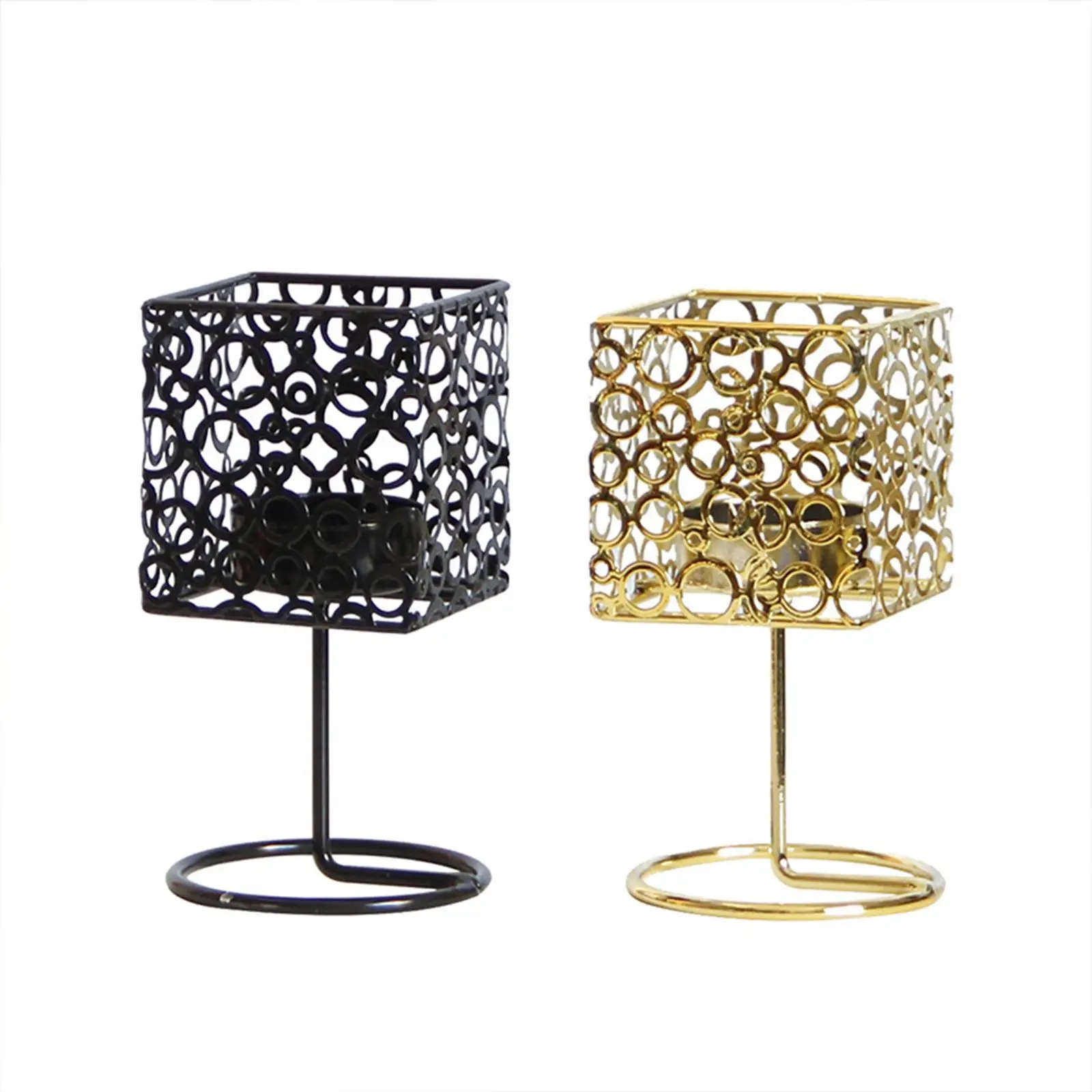 Tea Light Candle Holder Metal Candlestick for Party Living Room Decoration