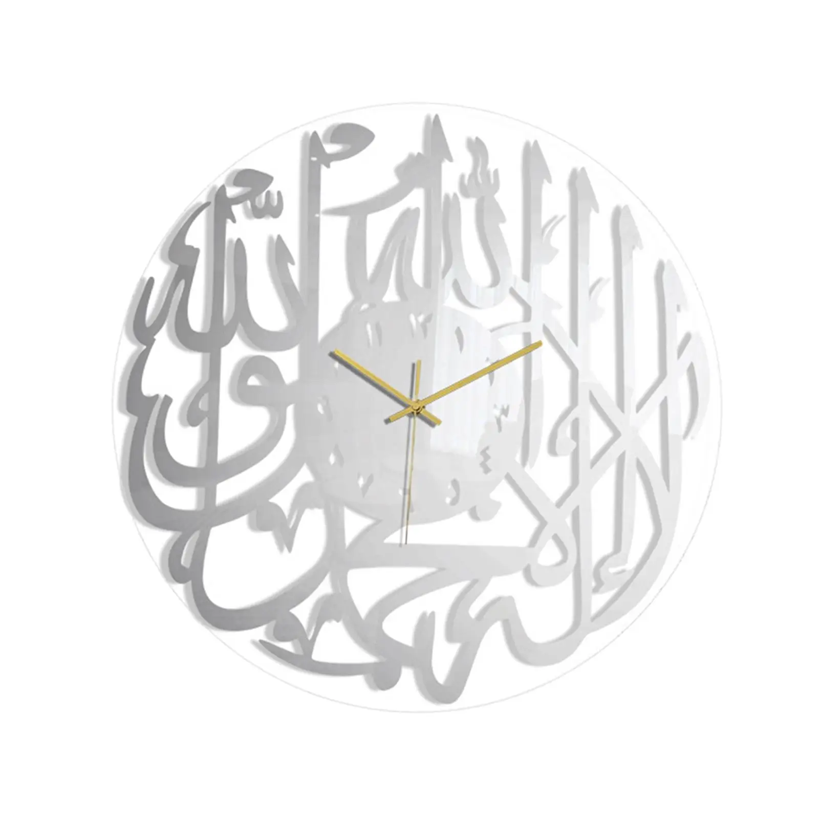 Wall Art Acrylic Wall Clock Hanging Clock with Arabic Numbers Lightweight Modern Design for Bathroom decor kitchen Room