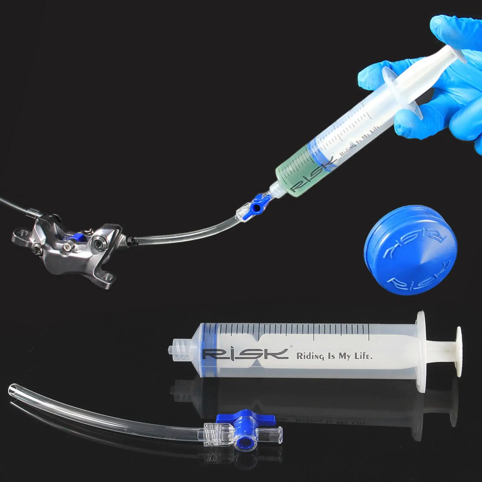 2xOil Injection Syringe Pet Feeding Syringe for Car Bike Brake Fluid Removal