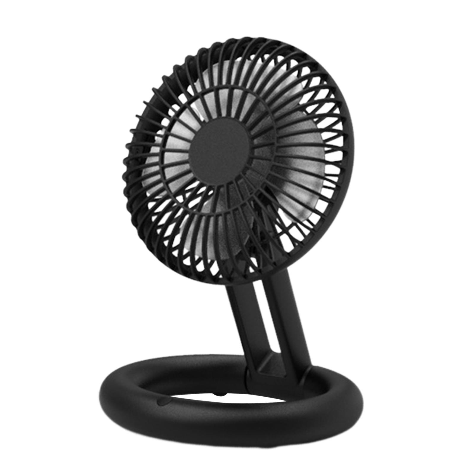 Portable Desk Fan Desk Fan Folding Small Quiet Rechargeable Makeup Fan Personal Cooling Fan for Desk Travel Indoor Outdoor Home