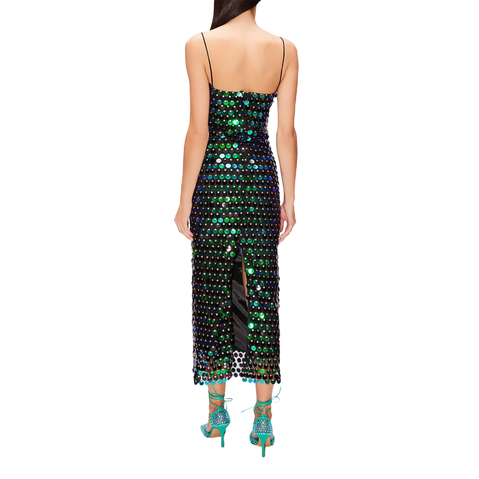 Mulheres Brilhante Sparkle Sequin Skinny Dresses Backless Vestido de festa formal