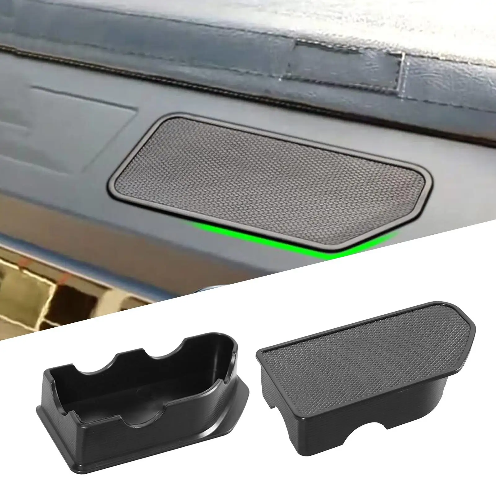 2 Pieces Bed Rail Stake Pocket Covers Fit for  RAM 1500 2019-2021