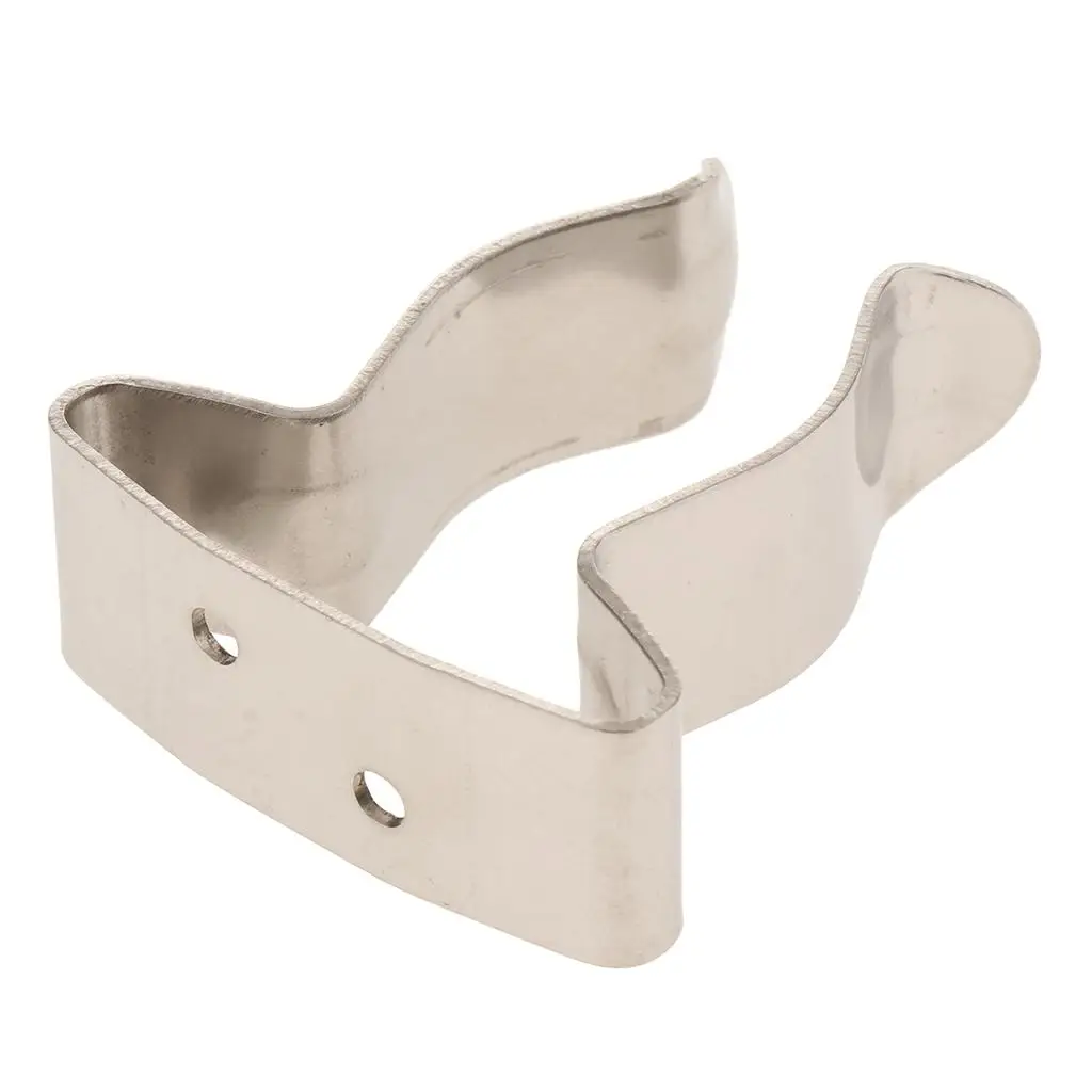 304Stainless Steel Marine Sailboat Hook Holder Clips -1.1inch to 1.5inch Tube