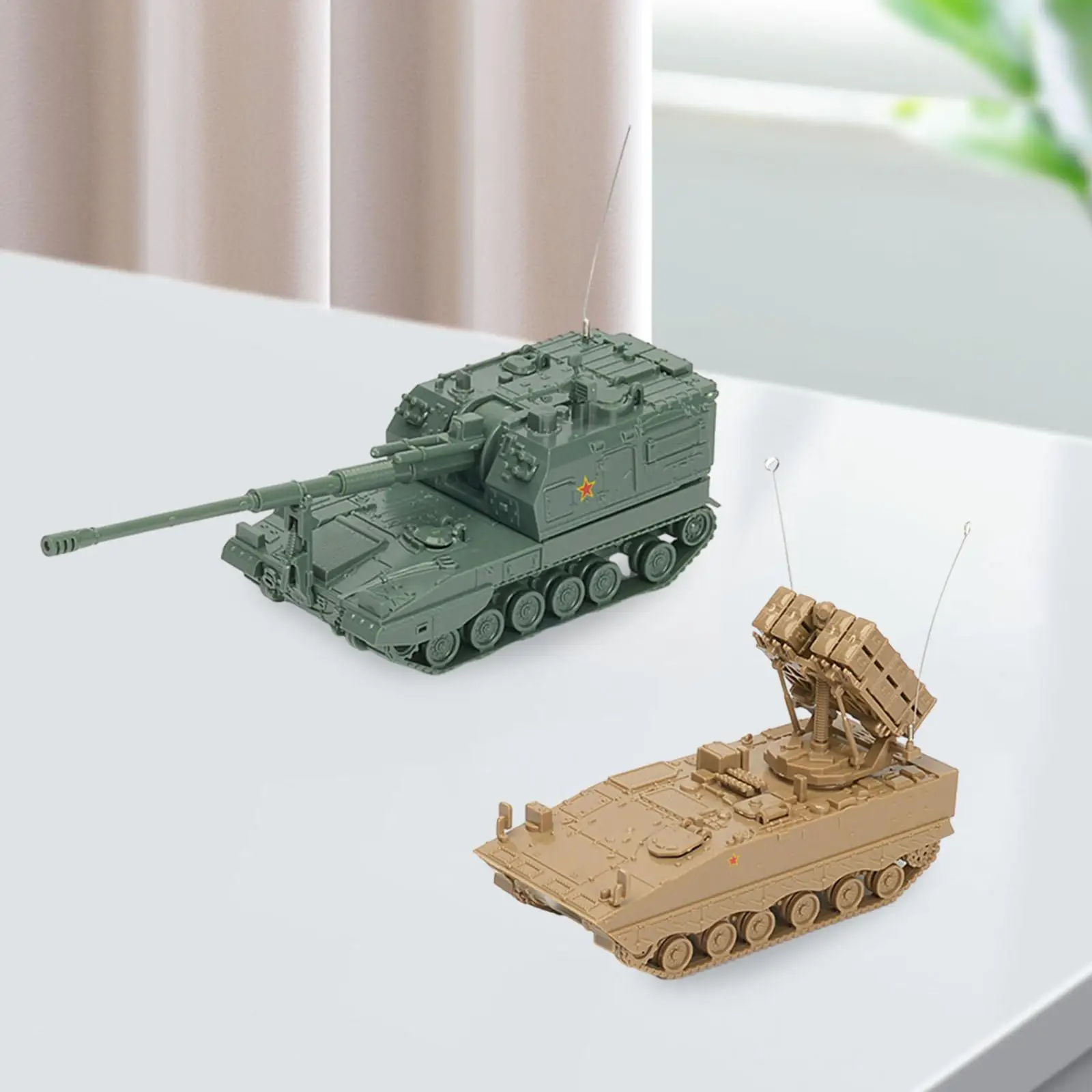 1/72 Scale Puzzles Building Model Kits Assembled Tank Model Armored Tank Model for Collectibles Adults Boys Kids Tabletop Decor