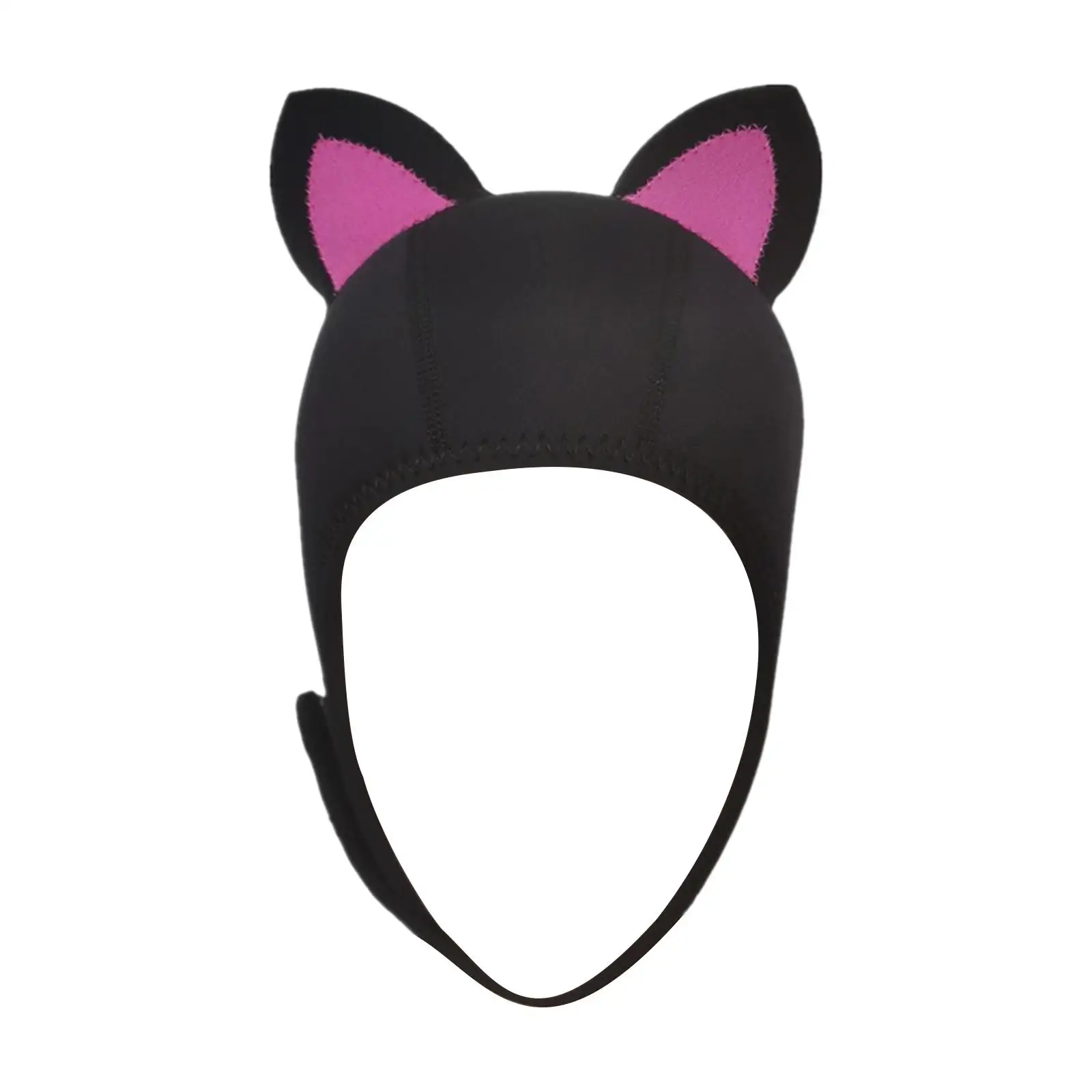 Cute Cat Ears Scuba Dive Hood for Woman Children Head Protection Comfortable