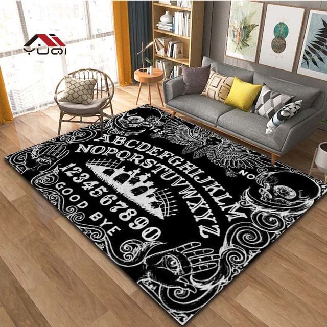 Dangerous Magical Game Ouija Board Pattern Area Rug Bedroom Living Room Kitchen  Rug Doormat Floor Mat Standing Mat Children Play Rug Carpet Bathroom – Yaxa  Store