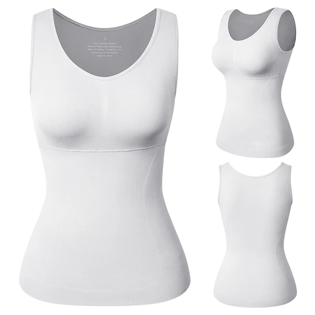 Seamless Shapewear Tank Top For Women Tummy Control Waist Trainer